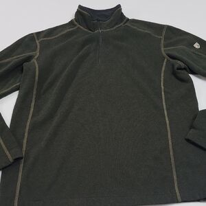 Kuhl Quarter Zip Men's Sweater fleece pullover Size Large.